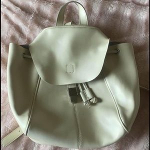 Genuine leather backpack purse